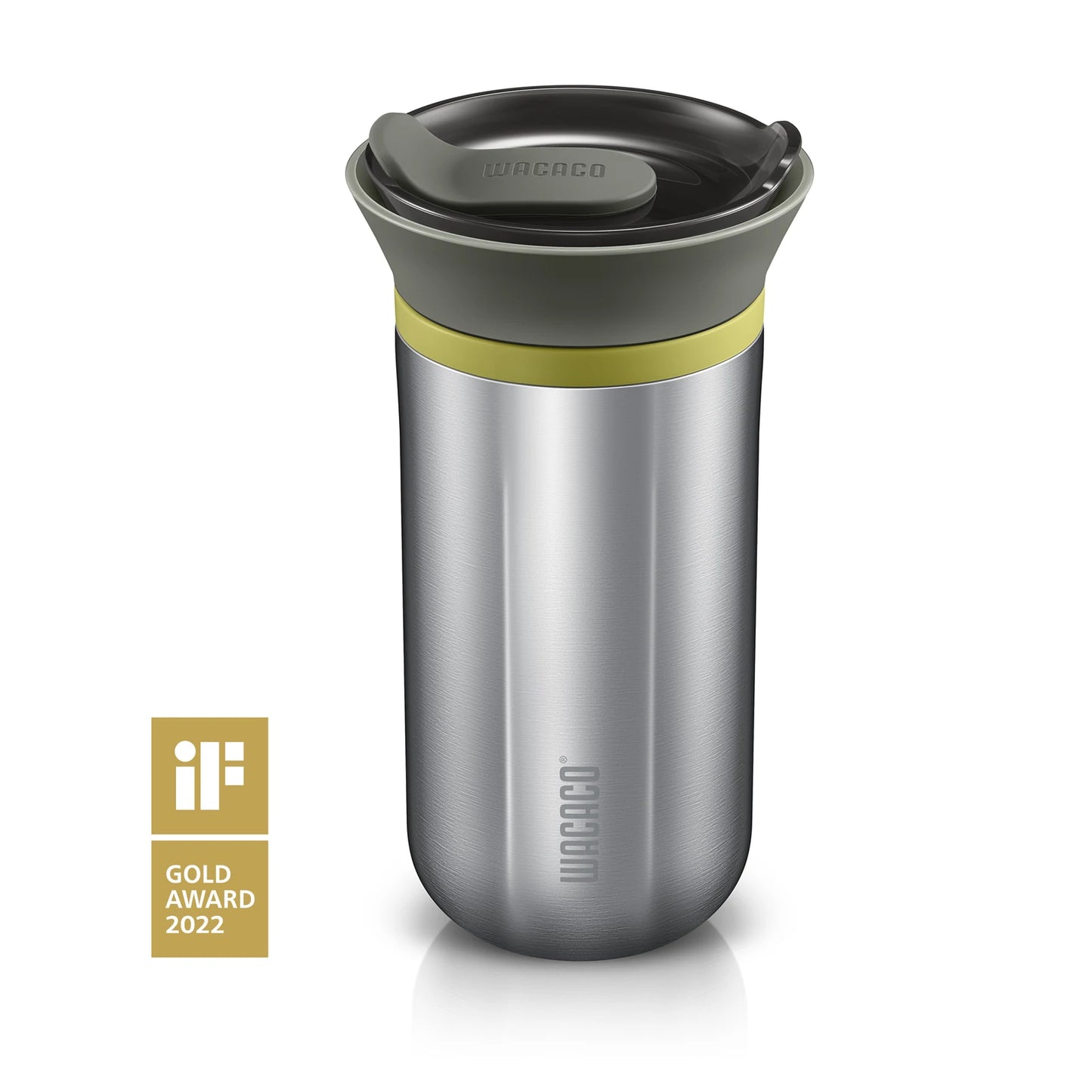 WACACO Cuppamoka Coffee Pot, Portable Drip Coffee Maker with 10 Cone Paper Filter, Stainless Steel Pour Over Coffee Brewer
