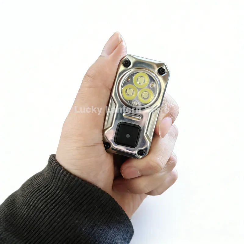 400 Lumens Mini Clip Light USB C Rechargeable Pocket Flashlight 3 Modes Waterproof Magnetic Portable Working Light
