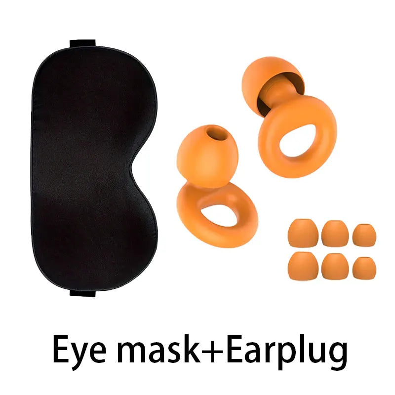 Soft Sleep Aid Set with Light Blocking Eye Mask And Noise Reduction Ear Plugs for Better Sleep Quality For Rest Travel