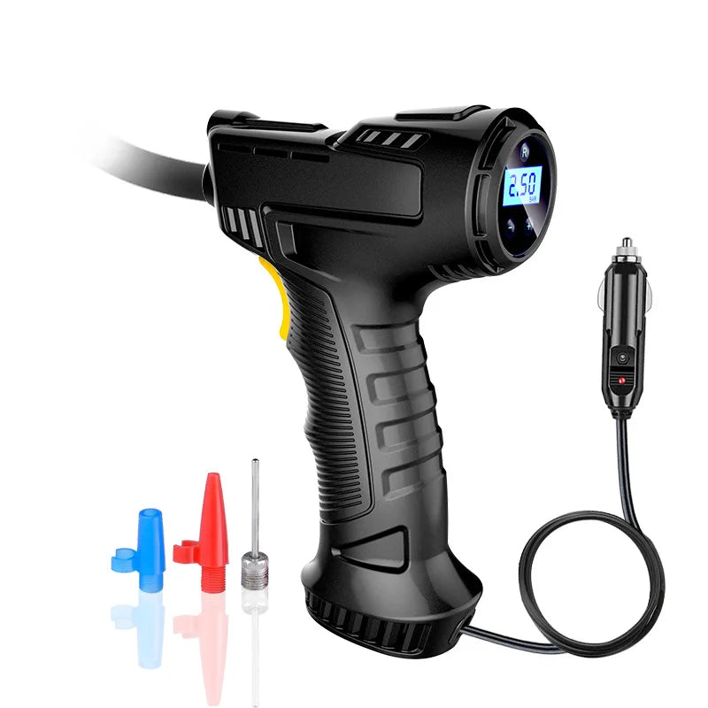 120W Car Air Pump Wired Wireless Inflatable Portable Compressor Digital Rechargeable Car Automatic Tire Inflator Equipment
