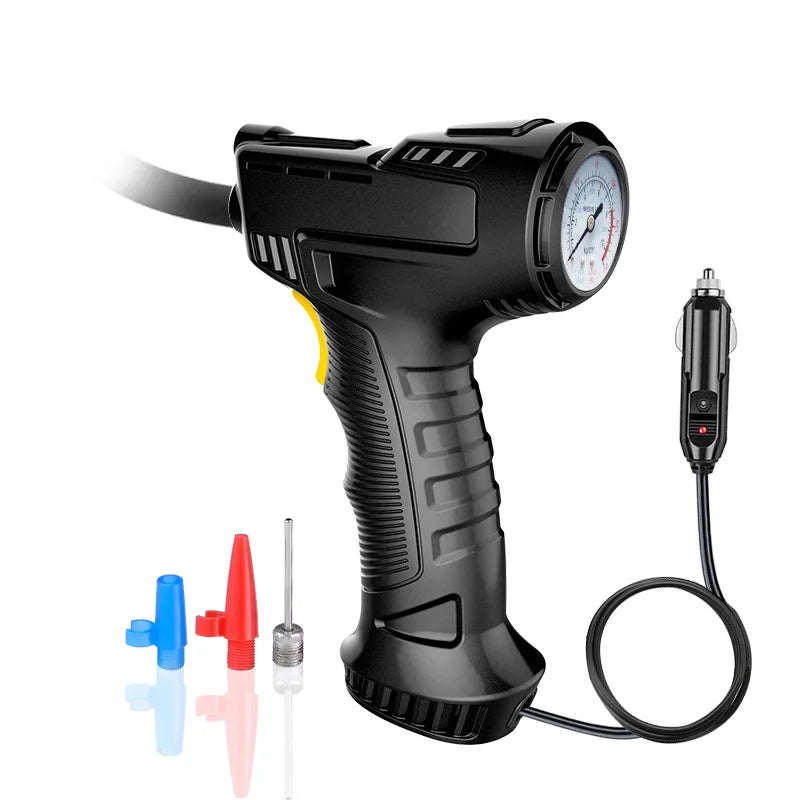 120W Car Air Pump Wired Wireless Inflatable Portable Compressor Digital Rechargeable Car Automatic Tire Inflator Equipment