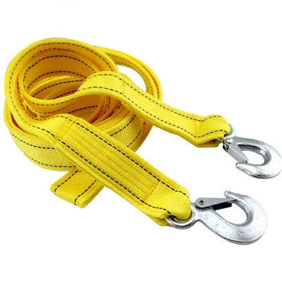 3M/4M Car Tow Cable Heavy Duty 3Ton/5Ton Trailer Rope Towing Pull Rope Strap Hooks Van Road Recovery Car Accessories
