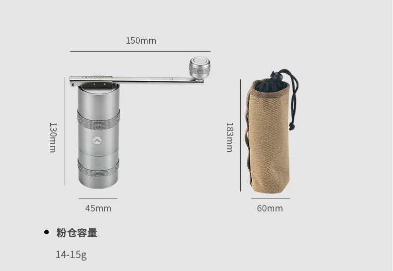 Travel Manual Coffee Grinder Campingmoon CC-115 CC-152 Portable Hand Coffee Mill Grinder