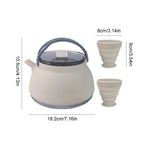 Collapsible Camping Kettle | Silicone with Stainless Steel Base