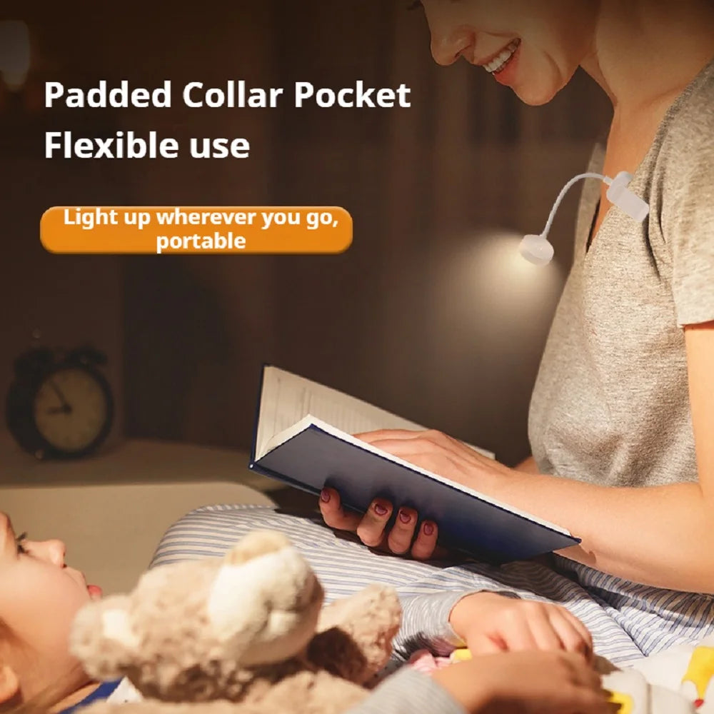 Mini Clip Book Lamp LED Table Lamp Eye Protection 3 Colors Battery Powered USB Night Light Portable Bedside Student Reading Lamp