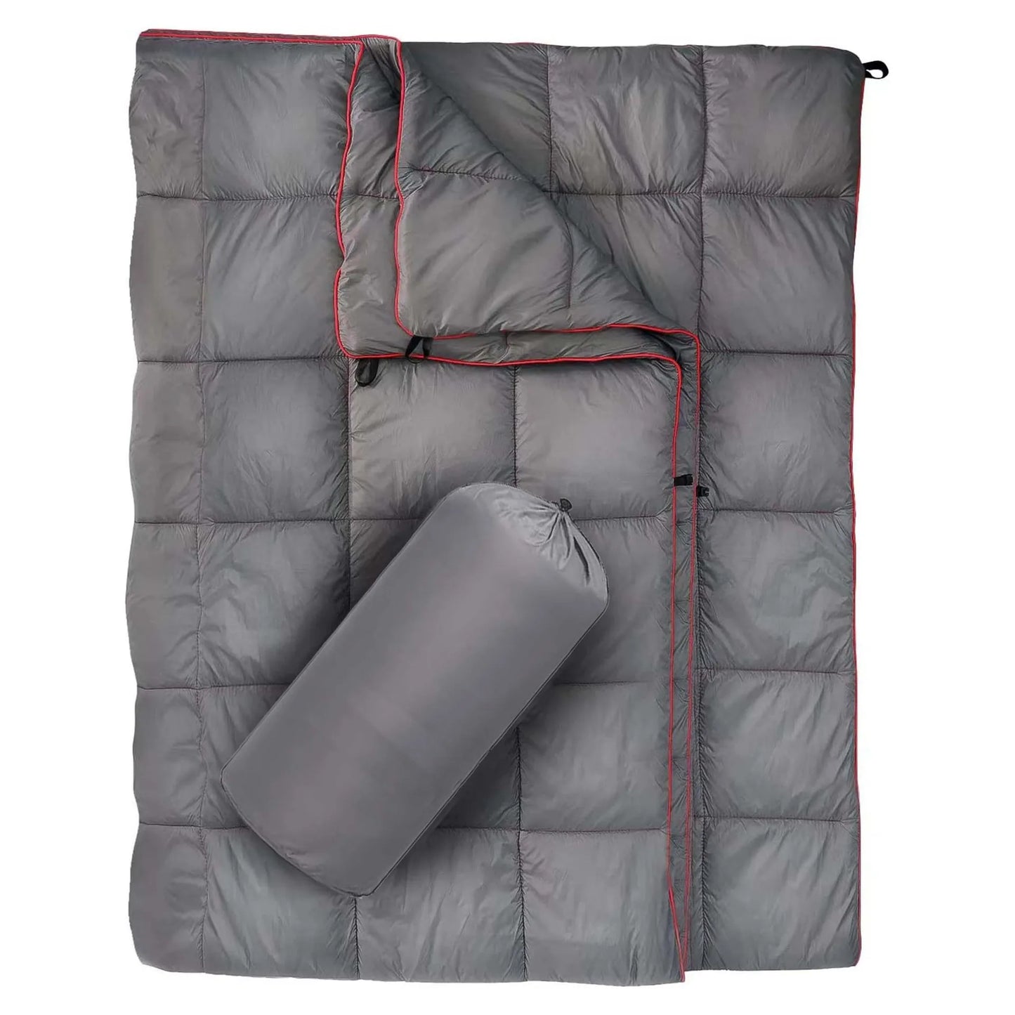 Down Camping Blanket Lightweight Warm Packable Camping Quilt Portable Foldable Down Blanket Outdoor Camping Hiking Travel Quilt