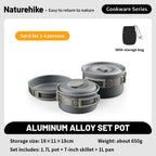 Naturehike Camping Cookware Set | 2 to 7 Person