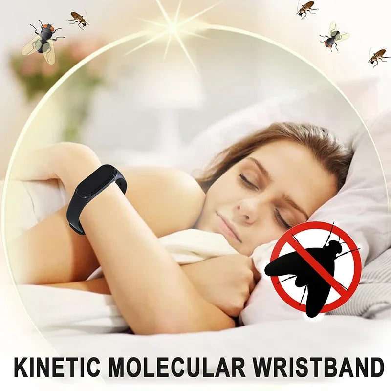 New Mosquito Repellent Unisex Wearable Wristband Physical & Ultrasonic Non-Chemical For Home Outdoor Mosquito Repellent Watch