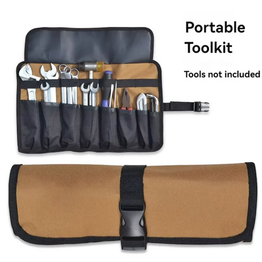 Oxford Cloth Roll Portable Pouch Bag Wrench Tool Foldable Spanner Hammer Camping Pocket Tool Storage Bag Toolkit