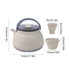 Collapsible Camping Kettle | Silicone with Stainless Steel Base