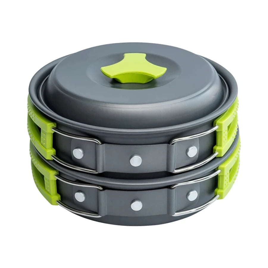 CAOX amping Cookware Set Backpacker's Cooking Set: Portable, Durable Outdoor Cookware with Tableware and Handy Storage Bag