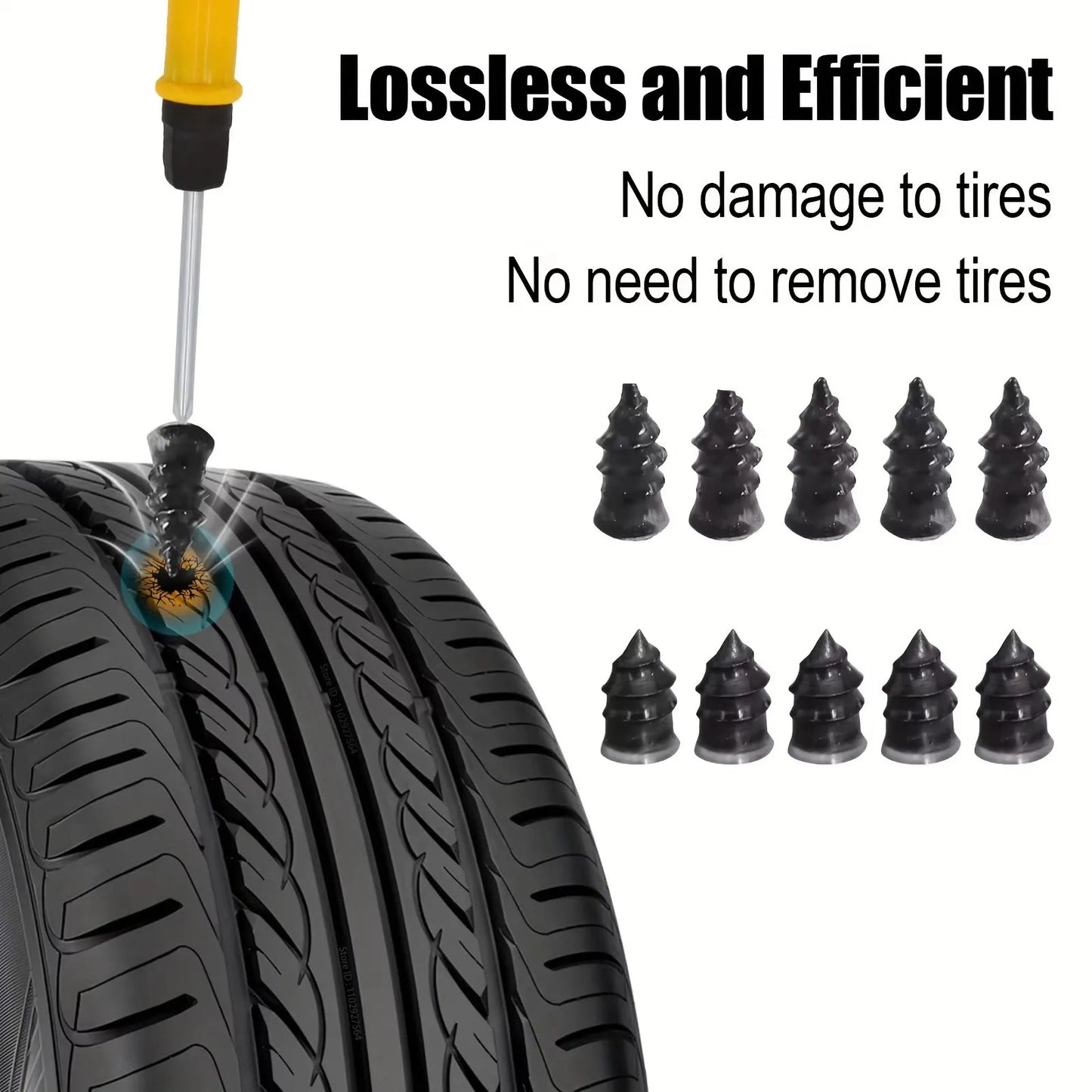 ZFOUEK Auto Tire Repair Kit Puncture Plug Tools Tyre Puncture Emergency for Universal Tire Strips Stiring Glue Repair Tool