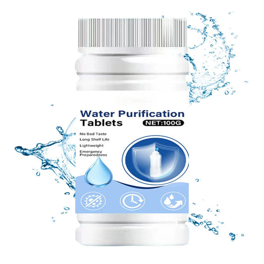 Potable Water Purification Tablets Safe Odorless Portable Effective Camping Hiking Water Filter Tablets for Backpacking Hunting