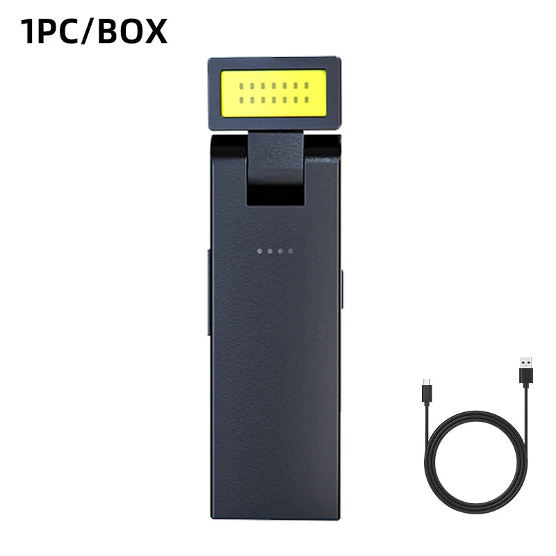 USB Rechargeable Mini LED Light, Magnetic COB Work Flashlight & Clip-On Book Reading Lamp, Night Light for Car Repair, Emergency