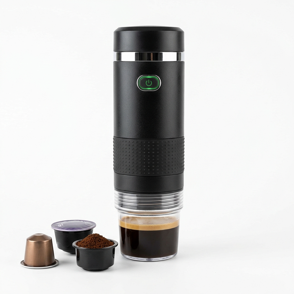 Portable Wireless Espresso Machine | 3-in-1 Capsule and Ground