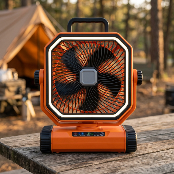 Camping Ceiling Fan 20000mAh | Remote Control LED Light