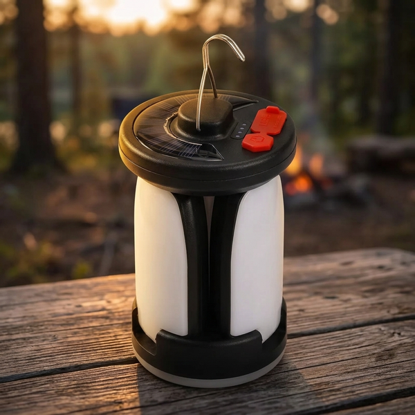 Solar LED Camping Lantern | 1000LM 6 Modes Power Bank